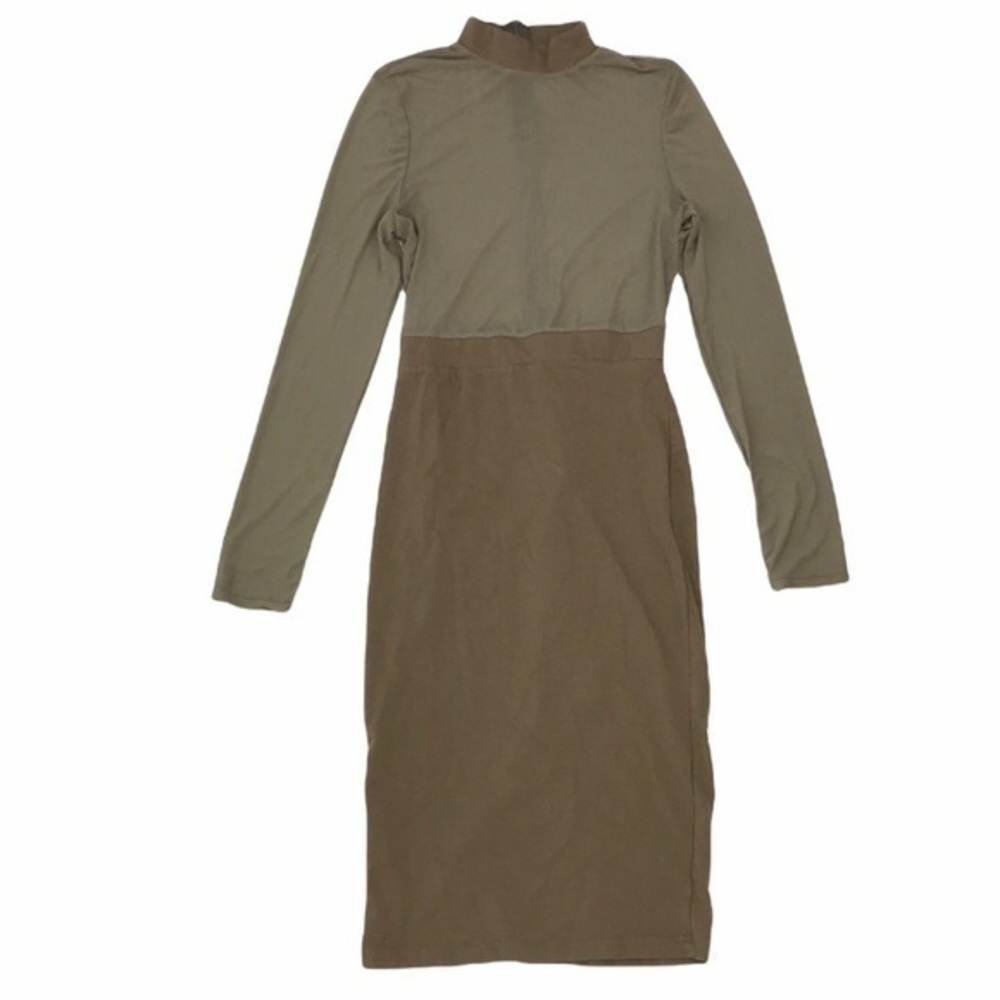Long Sleeve Sheer Bodycon Dress - Picture 2 of 9